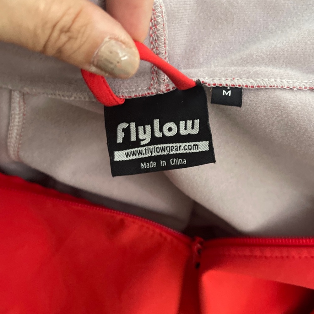 Flylow Red Full Zip Soft Shell Jacket M - image 5